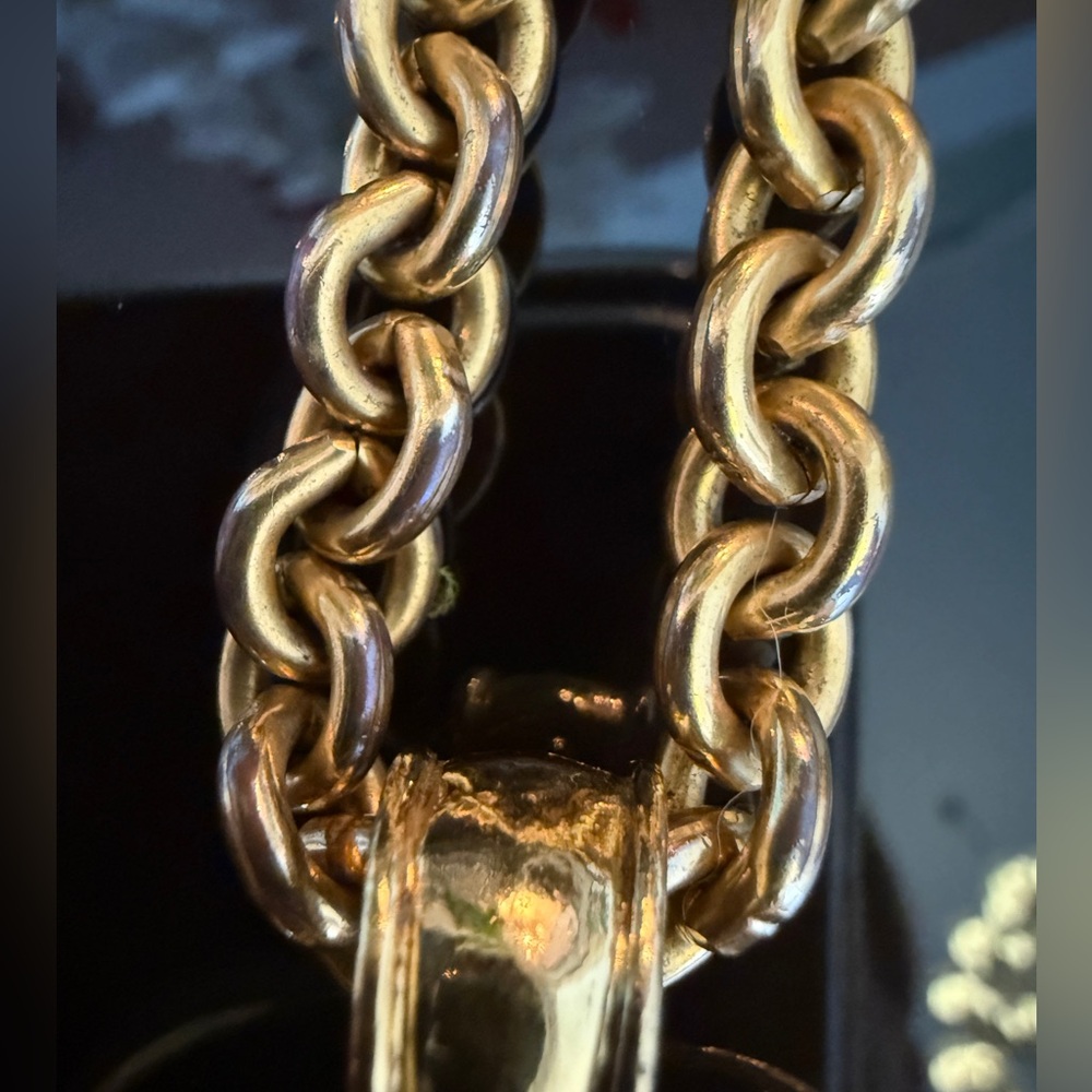 ❗️FINAL PRICE❗️LOT 1812 24K gold plated CHANEL vintage CC pendant necklace - Picture 6 of 16